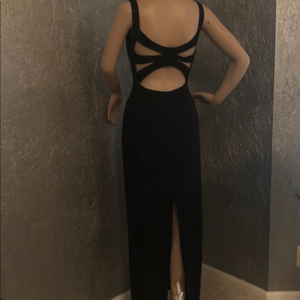 Andrea Polizzi for Rex Lester Black maxi dress, 8